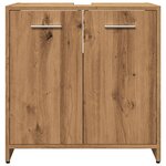vidaXL Armoire lavabo de salle de bain chêne artisanal 60x33x60 cm