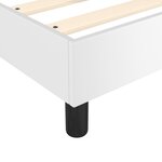 vidaXL Sommier à lattes de lit avec matelas Blanc 120x200cm Similicuir