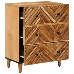 vidaXL Armoires de rangement Marron 60 x 33 5 x 75 cm