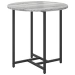 vidaXL Ensemble de tables d'appoint 2 Pièces Gris Sonoma et noir