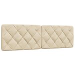 vidaXL Cadre de lit sans matelas crème 160x200 cm tissu