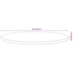 vidaXL Dessus de table Ø90x3 8 cm rond bois massif d'acacia