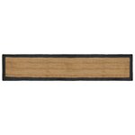 vidaXL Tapis de surface Gris foncé 60 x 400 cm Jute