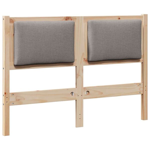 vidaXL Tête de lit Autre Marron 120 cm Bois massif en pin