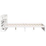 vidaXL Cadre de lit avec tête de lit sans matelas blanc 140x200 cm
