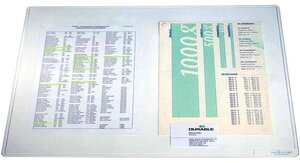 sous-mains DURAGLAS transparent souple 650x500 mm DURABLE
