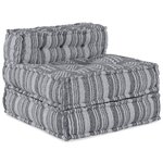 vidaXL Coussin 4 Pièces Gris clair 70 x 70 x 54 cm Polyester