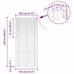 vidaXL Store de Fenêtre avec des rideaux Blanc Aluminium