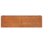 vidaXL Lit surélevé de jardin rouillé 160x40x45 cm acier corten