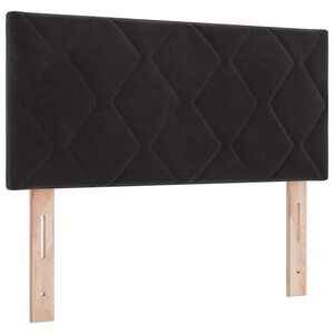vidaXL Tête de lit LED Noir 90 cm Velours