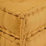 vidaXL Canapé modulaire 2 Pièces Jaune 70 x 70 x 56 cm tissu