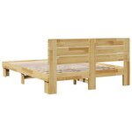 vidaXL Cadre de lit avec tête de lit sans matelas 150 x 200 cm