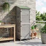 vidaXL Abri de jardin Gris 59 x 56 x 176 cm Bois de Sapin Massif
