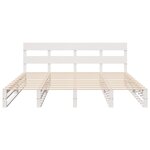 vidaXL Cadre de lit sans matelas blanc 180x200 cm bois massif de pin