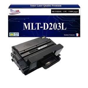 T3AZUR - Toner compatible avec Samsung MLT-D203L MLTD203L pour Samsung ProXpress M3320 M3320ND M3370 M3370MD M3820 M3820D M3820DW M3820ND