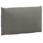 vidaXL Coussins de palette lot de 2 gris foncé mélangé tissu