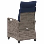 vidaXL Chaise de jardin inclinable 56 x 60 x 112 cm acier