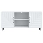 vidaXL Meuble TV Blanc 102 x 34 5 x 50 cm Bois d'ingénierie