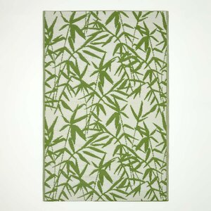 Tapis extérieur terrasse réversible - Tapis de jardin imperméable et résistant UV - Zena - Vert - 150x240 cm - HOMESCAPES