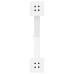 vidaXL Pieds de table à manger en forme de X  2 pièces  blanc  50 x (72-73) cm  acier