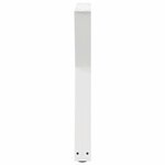 vidaXL Pieds de table à manger 2 pièces Blanc 60 x (72-73 3) cm Acier