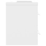 vidaXL Armoire d'évier avec lavabo intégré Blanc Aggloméré