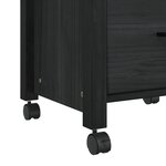 vidaXL Chariot de cuisine Uni Noir