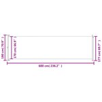 vidaXL Auvent latéral rétractable de patio 180x600 cm Bleu