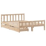 vidaXL Cadre de lit sans matelas 160x200 cm bois massif de pin