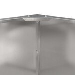 vidaXL Jardinière Argent 60 x 60 x 50 cm Acier inoxydable