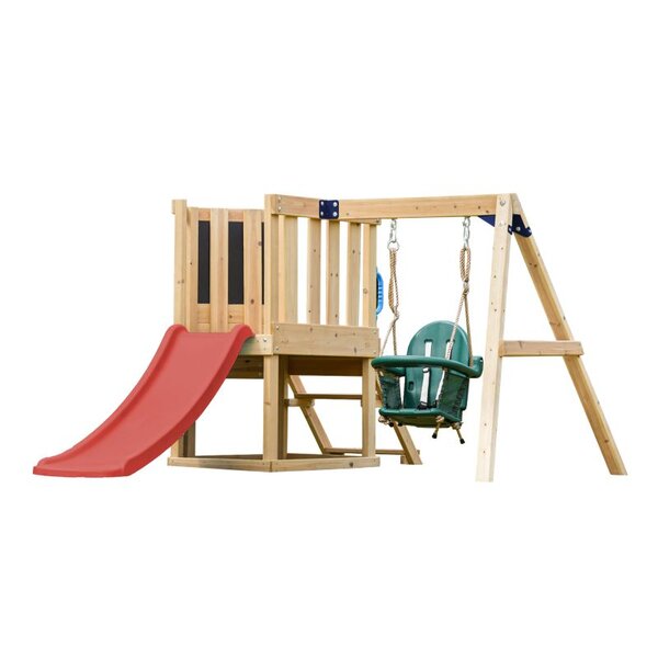 Mini Aire de jeux - Toboggan rouge - Timo