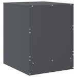 vidaXL Table de chevet anthracite 34 5x39x44 cm acier