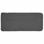 vidaXL Tête de lit capitonnée Brun et gris foncé 80 cm Pin massif