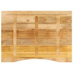 vidaXL Dessus de bureau avec courbe 110x80x2 5 cm manguier massif brut