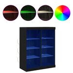 vidaXL Buffet Chêne noir 41 x 37 x 100 cm Bois d'ingénierie