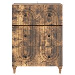 vidaXL Armoire à tiroirs Chêne fumé 66 x 34 5 x 90 cm