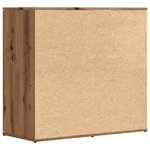 vidaXL Buffet chêne artisanal 80x36x75 cm bois d'ingénierie