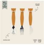 Couverts 3 pieces en silicone - Mr Fox - Trixie