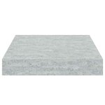 vidaXL Étagères murales flottantes 4 Pièces gris béton 23x23 5x3 8 cm MDF