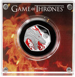 Monnaie FIRE Game of Thrones Argent 50 Pence United Kingdom 2026 (PRÉCOMMANDE)