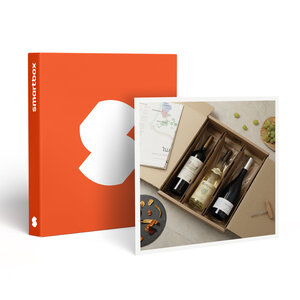 SMARTBOX - Coffret Cadeau Coffret de 3 bouteilles : vin rouge et vin blanc livrés à domicile - Gastronomie
