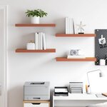 vidaXL Étagère Murale 4 Pièces Rouge 60 x 23 x 4 cm Bois d'ingénierie