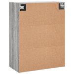 vidaXL Armoire murale sonoma gris 69 5x34x90 cm