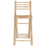 vidaXL Mobilier de bar 3 Pièces Bambou