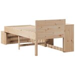 vidaXL Cadre de lit sans matelas 90x200 cm bois de pin massif