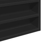 vidaXL Armoire à vitrine noir 100x8 5x75 cm bois d'ingénierie