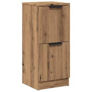 vidaXL Buffet chêne artisanal 30x30x70 cm bois d'ingénierie