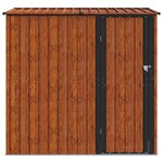 vidaXL Cabanons de jardin Marron 203 x 85 5 x 200 cm Métал