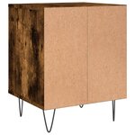 vidaXL Tables de chevet 2 Pièces chêne fumé 40x35x50 cm bois ingénierie