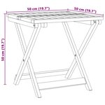 vidaXL Ensemble à manger de jardin pliable 3 Pièces bois d'acacia massif